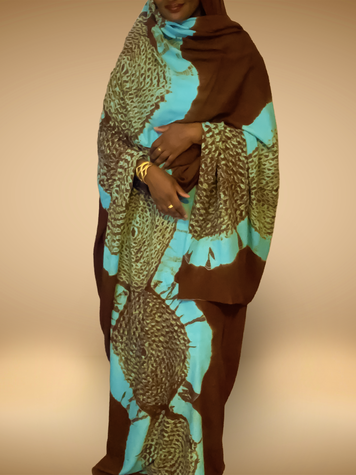 melhfa-marron-bleu-clair